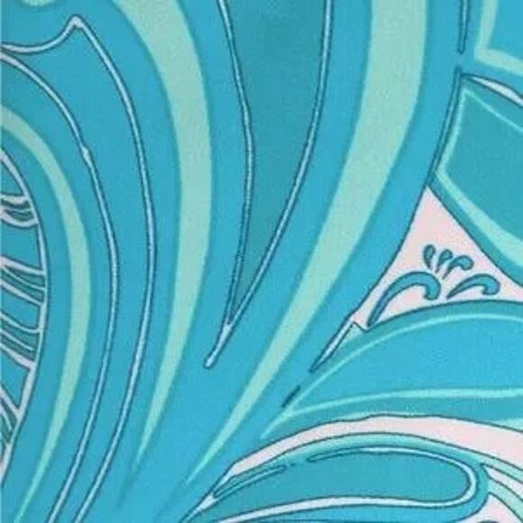 NWT Jude Connally Trixie Enchanted Sea Aqua Wide-Leg Pull-On Pants Size Small - Picture 3 of 4